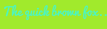 Image with Font Color 4BF5C3 and Background Color A1EA2C